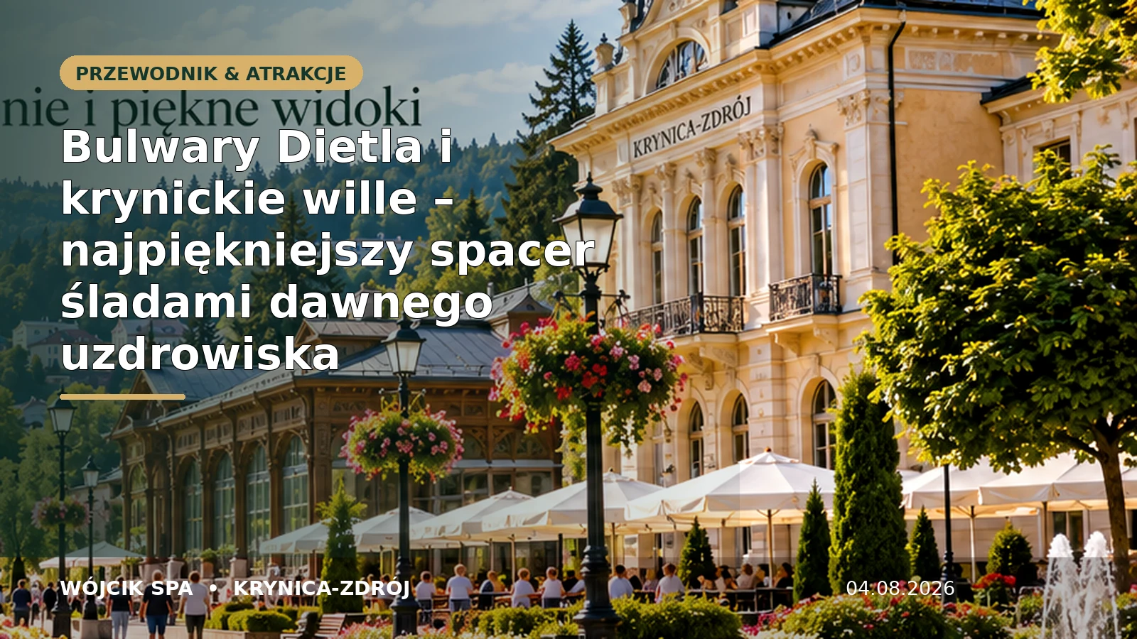Bulwary Dietla i krynickie wille – najpiękniejszy spacer śladami dawnego uzdrowiska – Wójcik SPA Krynica-Zdrój