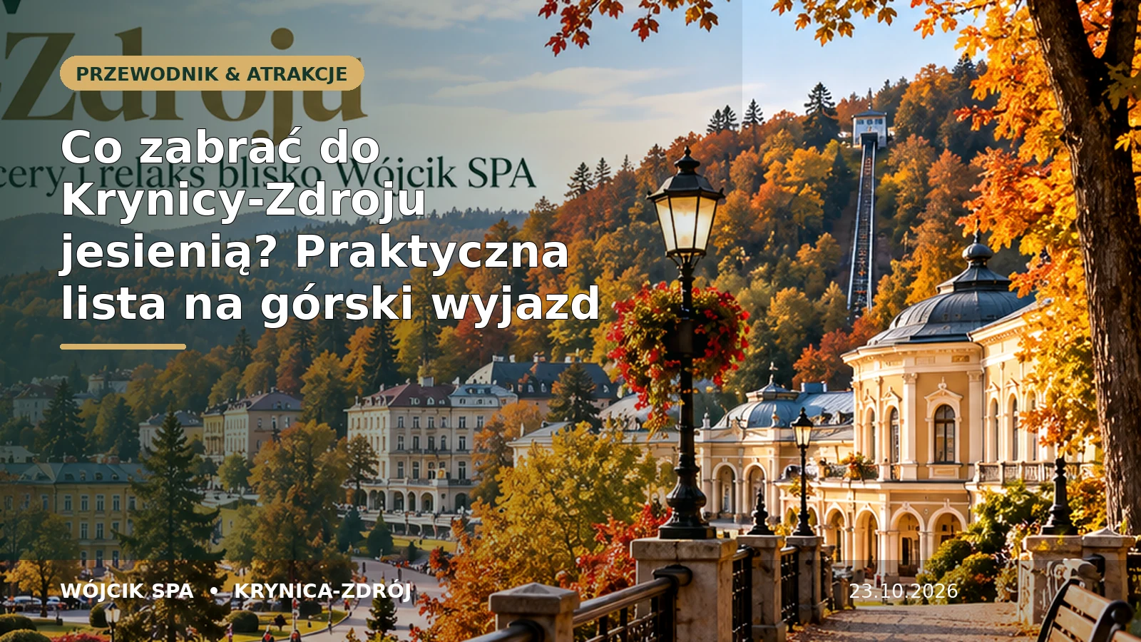 Co zabrać do Krynicy-Zdroju jesienią? Praktyczna lista na górski wyjazd – Wójcik SPA Krynica-Zdrój