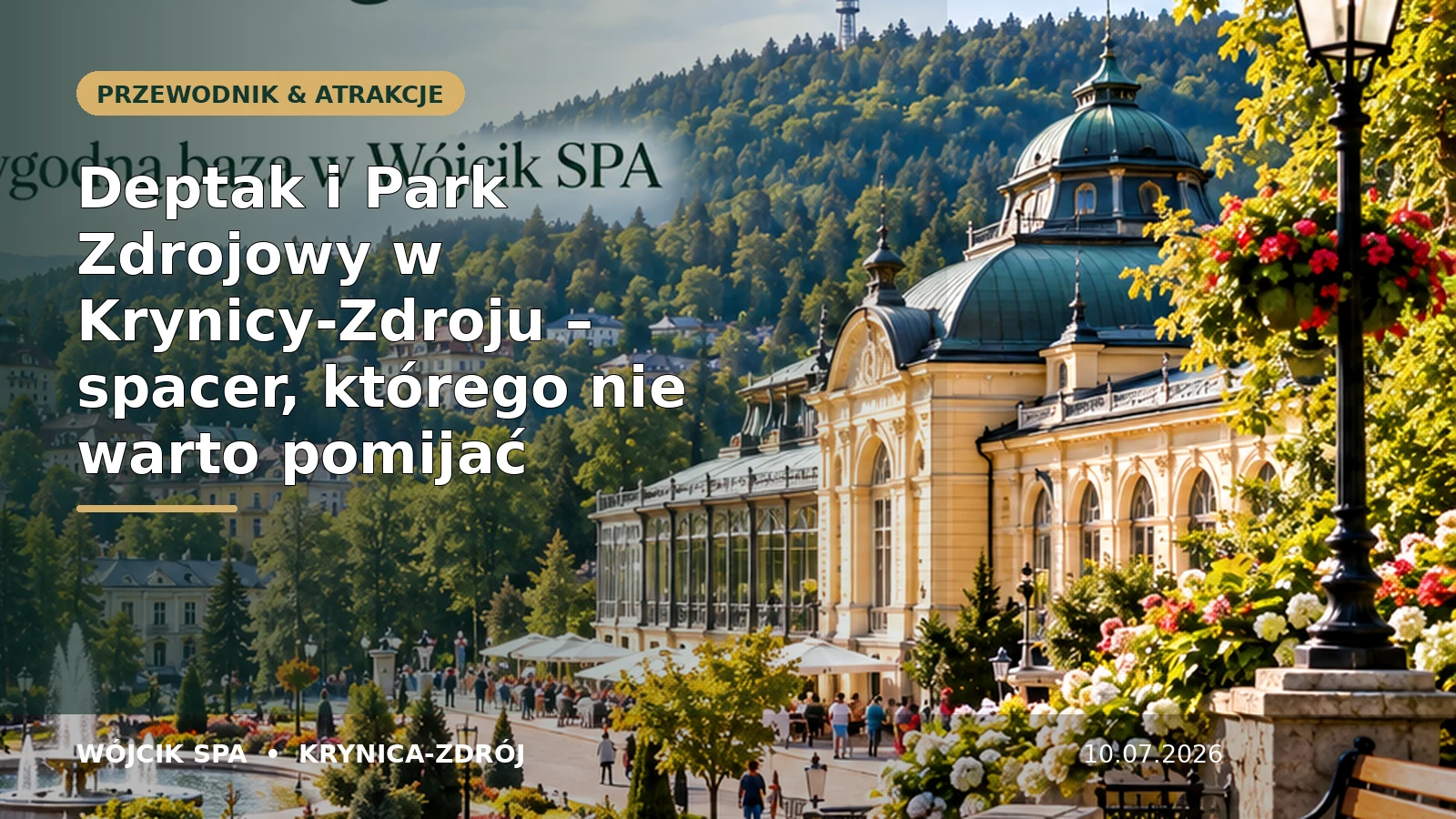 Deptak i Park Zdrojowy w Krynicy-Zdroju – spacer, którego nie warto pomijać – Wójcik SPA Krynica-Zdrój