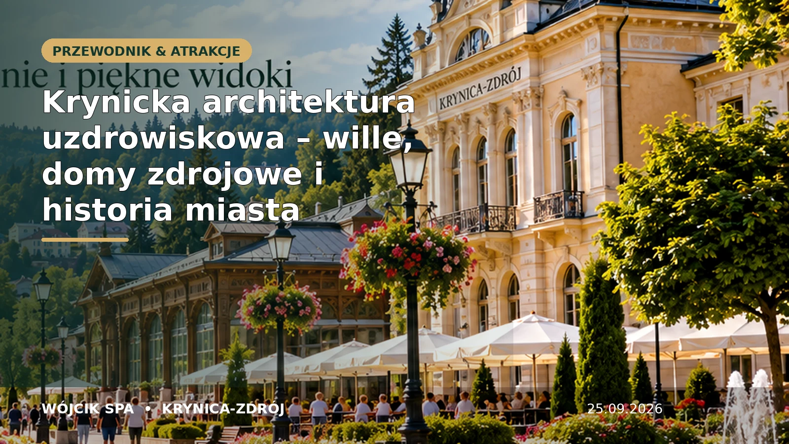 Krynicka architektura uzdrowiskowa – wille, domy zdrojowe i historia miasta – Wójcik SPA Krynica-Zdrój