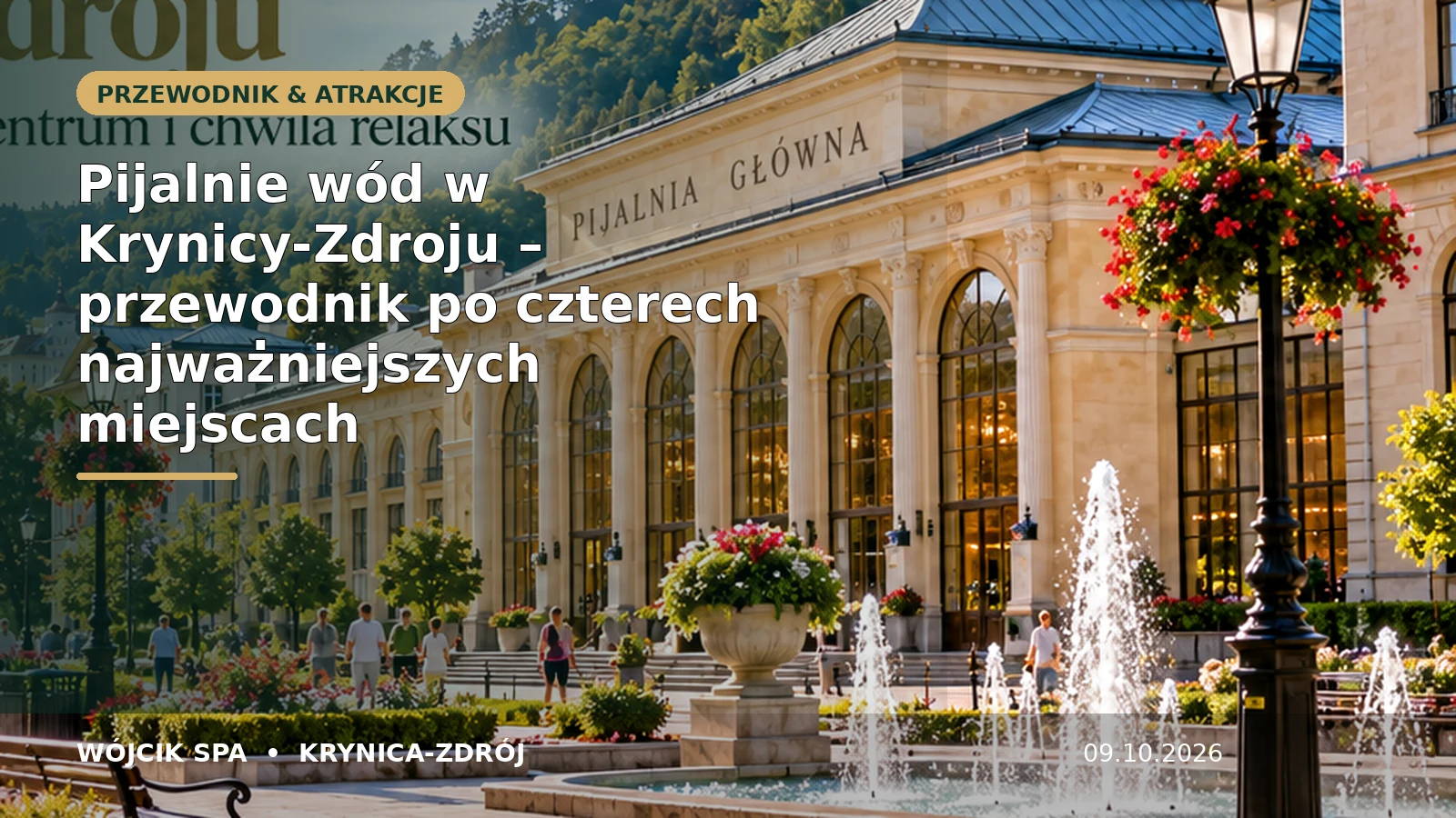 Pijalnie wód w Krynicy-Zdroju – przewodnik po czterech najważniejszych miejscach – Wójcik SPA Krynica-Zdrój